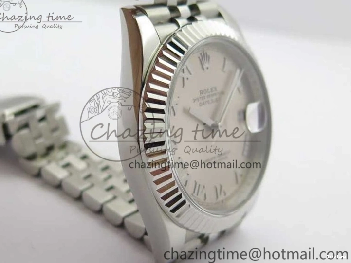 MiroTime 0112 Snug DateJust 41mm 126334 SS BP Maker 1:1 Best Edition New Version Silver Roman Dial on Jubilee Bracelet 3032